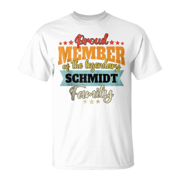 Schmidt Nachname Schmidt Kapuzenjacke T-Shirt