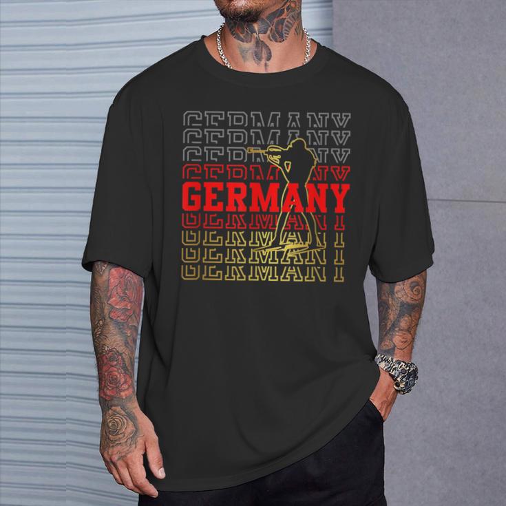 Biathlon Deutschland Germany Winter Sports T-Shirt Geschenke für Ihn