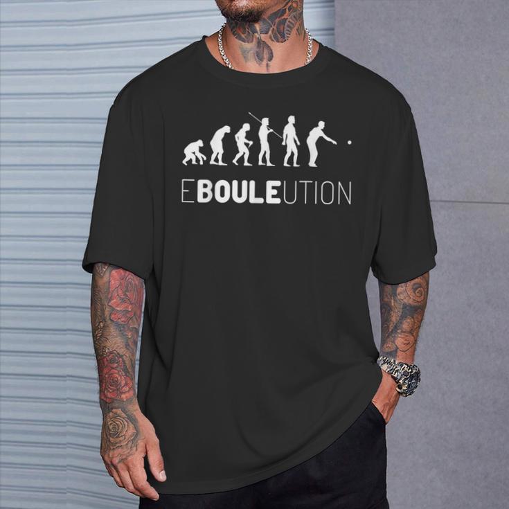 Boule Ebouleution Boccia Evolution Boulplayer Petanque T-Shirt Geschenke für Ihn