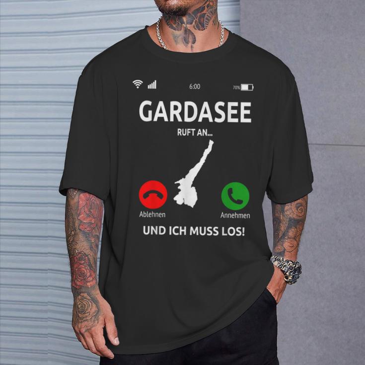 Call An Lago Di Garda T-Shirt Geschenke für Ihn