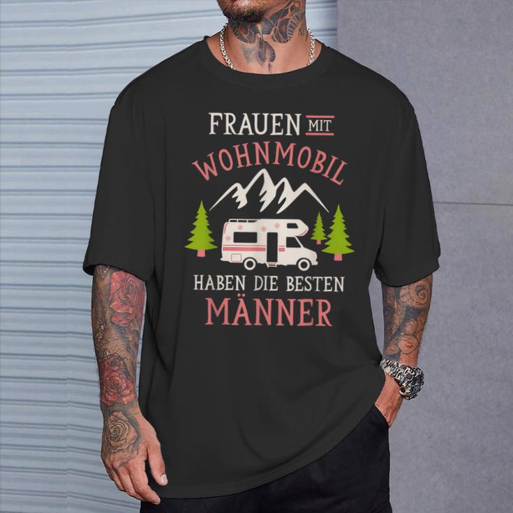 Camping Frauen Mit Wohnmobil Haben Die Besten Männer Camper T-Shirt Geschenke für Ihn