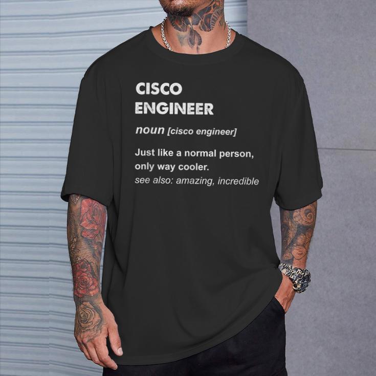 Cisco Engineer T-Shirt Geschenke für Ihn