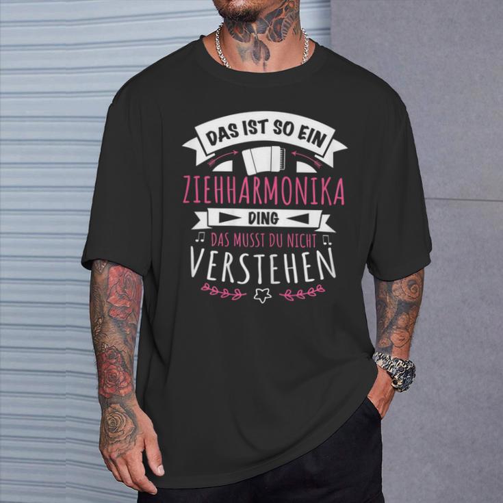 Damen Akkordeon Musiker Das Ist So Ein Ziehharmonika Ding T-Shirt Geschenke für Ihn