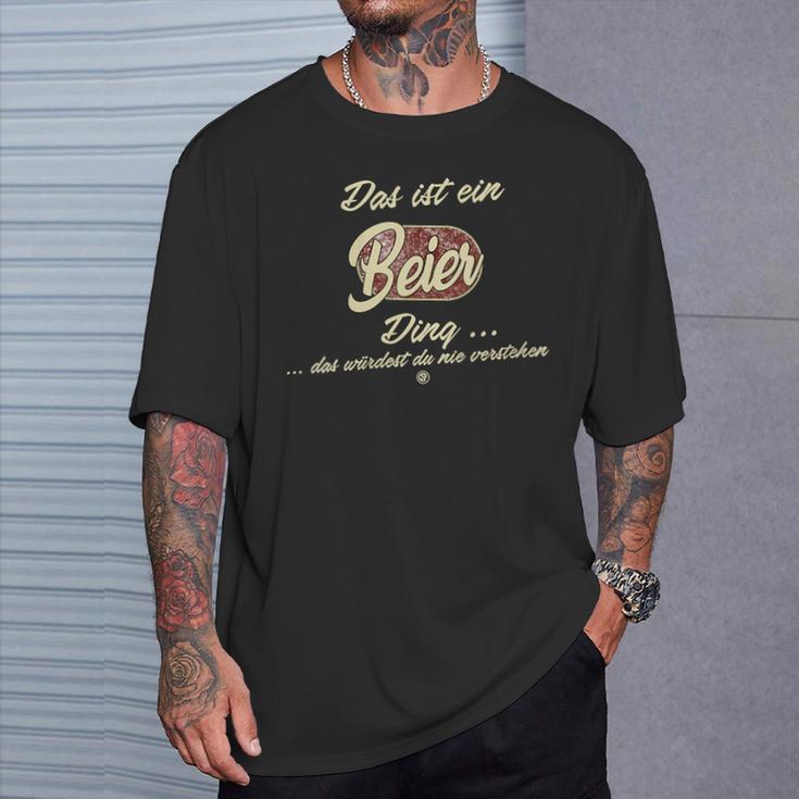 Damen Das Ist Ein Beier Ding Lustiges Familie Beier Mit-Ausschnitt T-Shirt Geschenke für Ihn