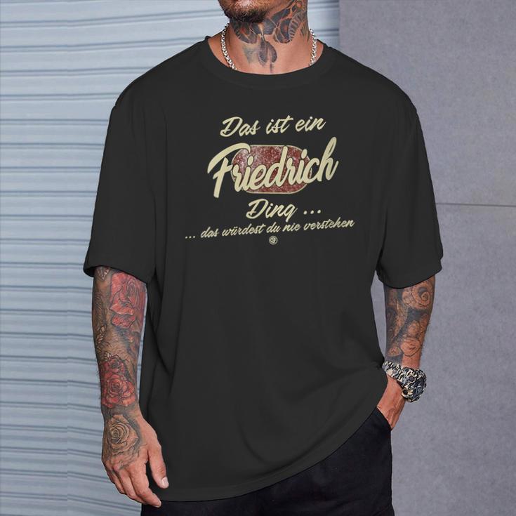 Damen Das Ist Ein Friedrich Ding Lustiges Familie Friedrich Mit-Ausschnitt T-Shirt Geschenke für Ihn