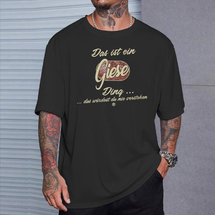 Damen Das Ist Ein Giese Ding Lustiges Familie Giese Mit-Ausschnitt T-Shirt Geschenke für Ihn