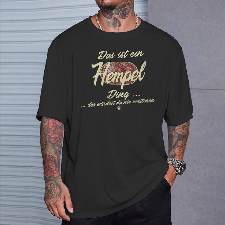 Damen Das Ist Ein Hempel Ding Lustiges Familie Hempel Mit-Ausschnitt T-Shirt Geschenke für Ihn