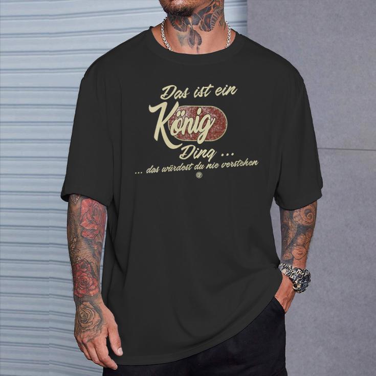 Damen Das Ist Ein König Ding Lustiges Familie König Mit-Ausschnitt T-Shirt Geschenke für Ihn