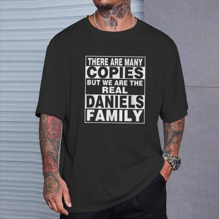 Daniels Last Name Name Personalised Daniels T-Shirt Geschenke für Ihn