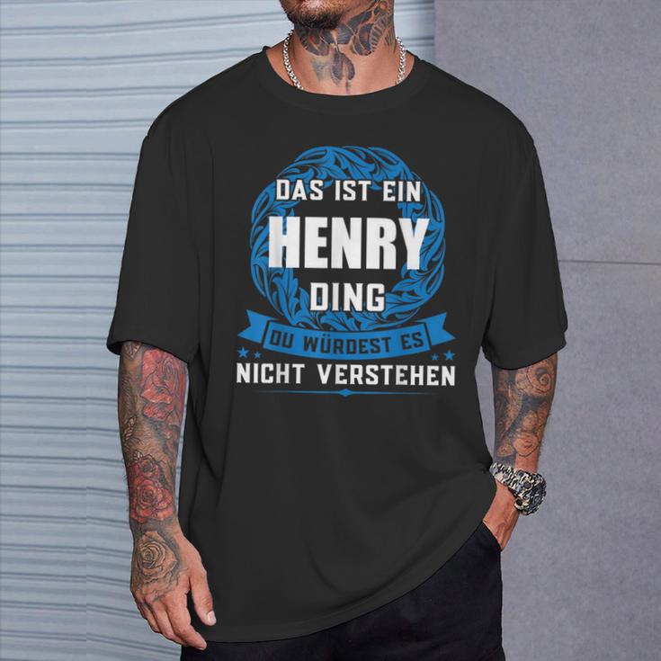 Das Ist Ein Henry Dingorname T-Shirt Geschenke für Ihn