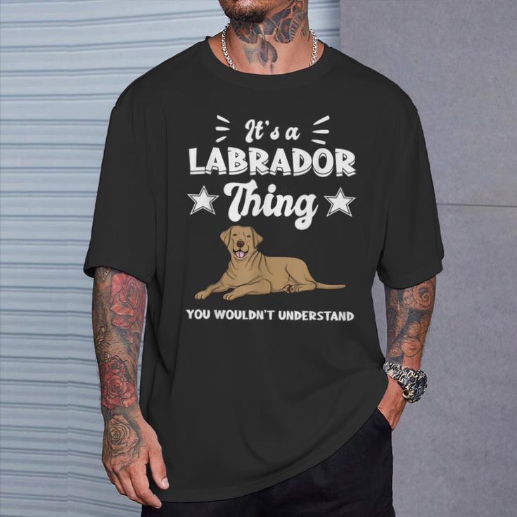 'Das Ist Ein Labrador Ding Labby Brown Labrador T-Shirt Geschenke für Ihn