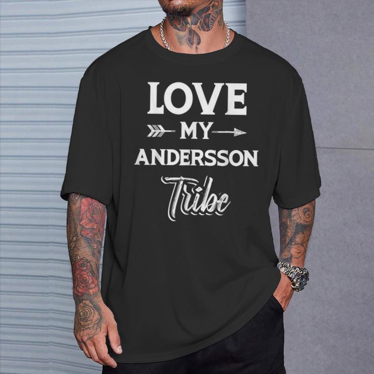 Familienname Andersson Lustiges Wiedersehen Nachname Tag T-Shirt Geschenke für Ihn