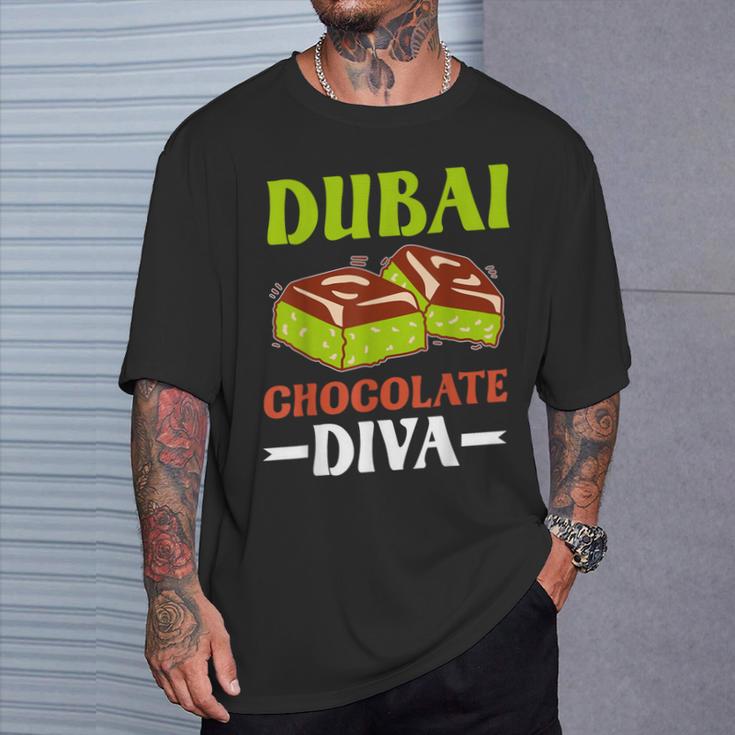 Dubai Chocolate Slogan T-Shirt Geschenke für Ihn