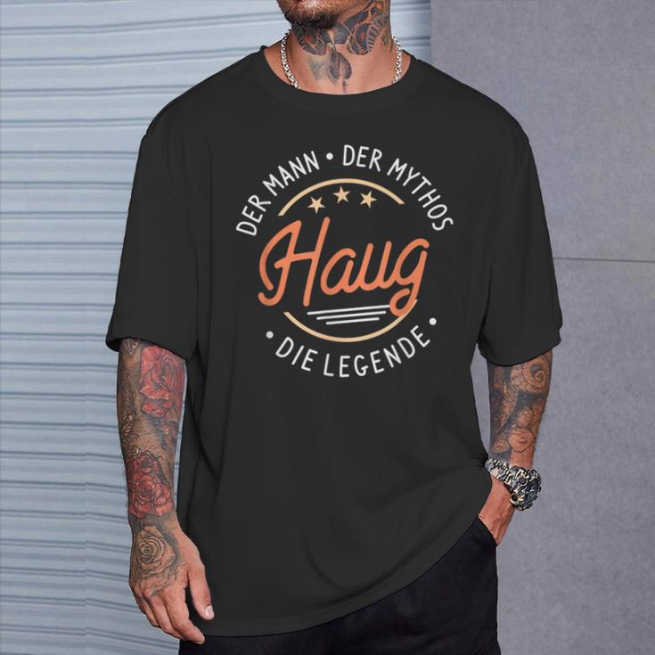 Haug The Man Of The Myth The Legend T-Shirt Geschenke für Ihn