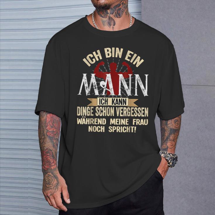 Ich Bin Ein Mann Ich Kann Dinge Schonergessen Humour Fun T-Shirt Geschenke für Ihn