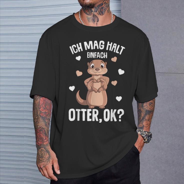 Ich Mag Halt Otter Seeotter Children's Women's Girls' T-Shirt Geschenke für Ihn