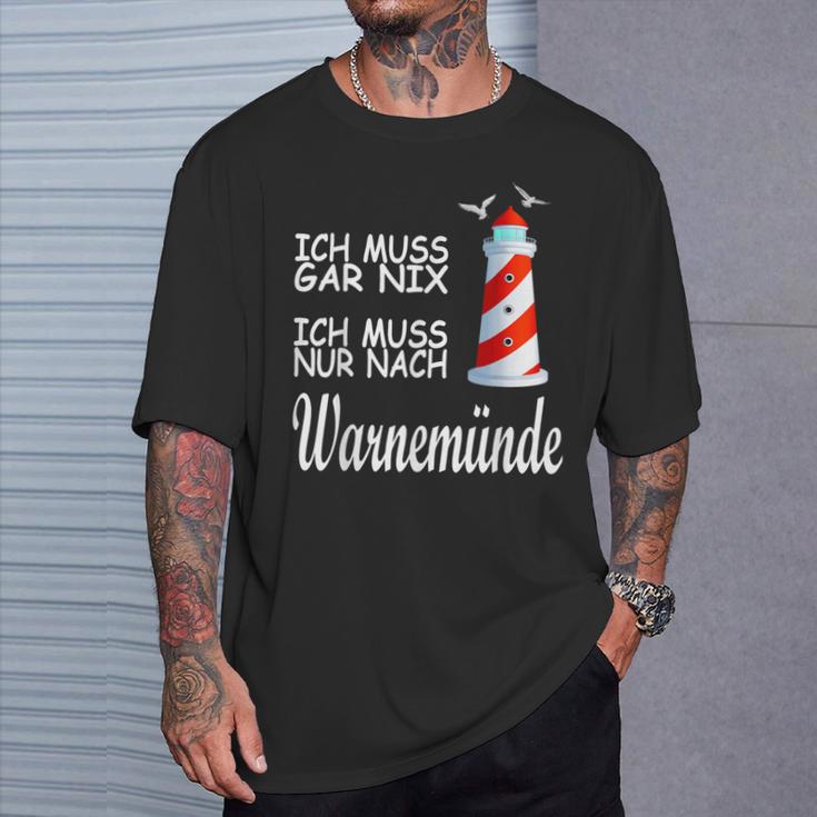 Ich Muss Nur Nach Warnemünde T-Shirt Geschenke für Ihn