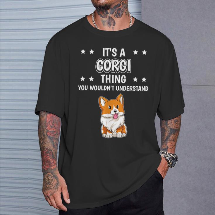 Ist So Ein Corgi Ding Lustiger Spruch Corgis T-Shirt Geschenke für Ihn