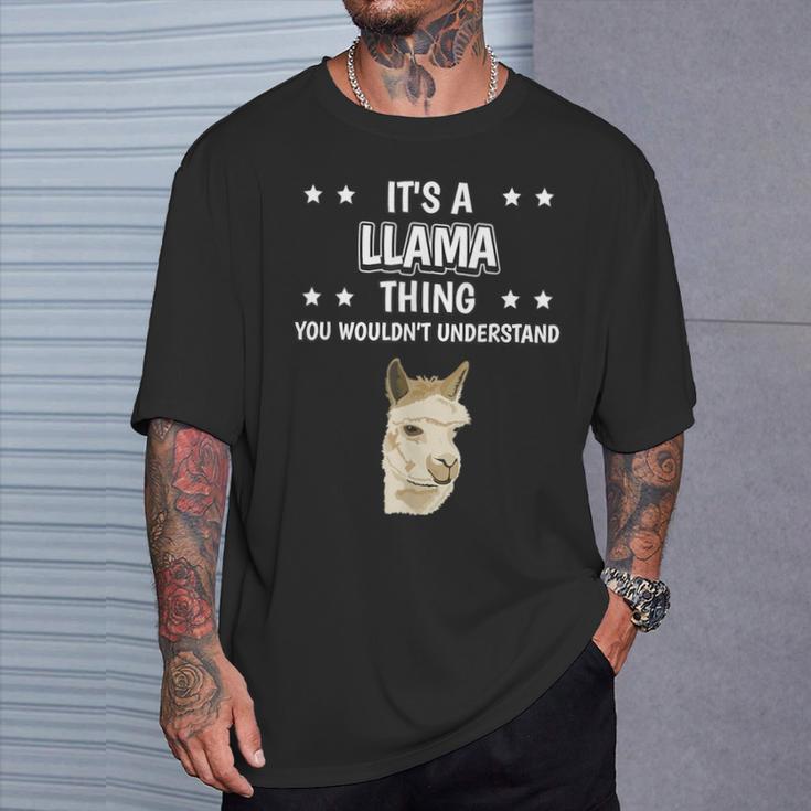 Ist So Ein Lama Ding Lustiger Spruch Lamas T-Shirt Geschenke für Ihn