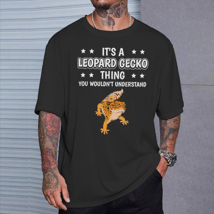 Ist So Ein Leopardgecko Ding Lustiger Spruch Leopardgeckos T-Shirt Geschenke für Ihn