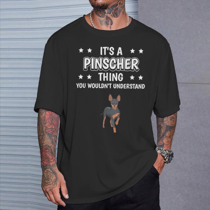 Ist So Ein Pinscher Ding Lustiger Spruch Pinscher T-Shirt Geschenke für Ihn