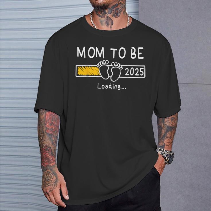 Mama Wird 2025 Loading Mama Est 2025 Wird Zur Mama Befördert T-Shirt Geschenke für Ihn