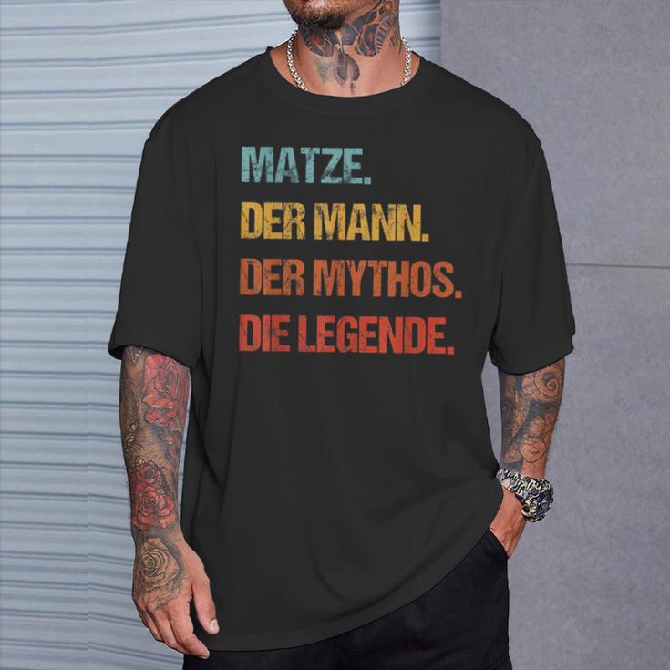 Matze Der Mann Der Mythos Die Legend First Name T-Shirt Geschenke für Ihn