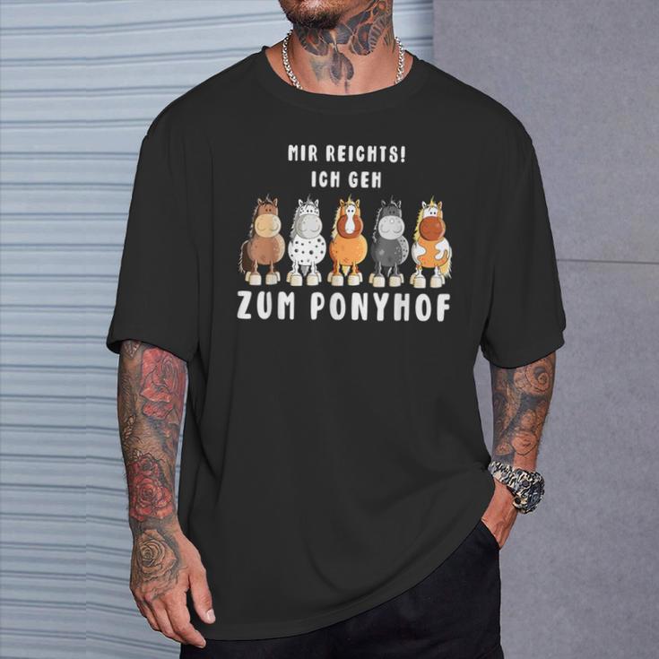 Mir Reichts Ich Geh Zum Ponyhof Horses T-Shirt Geschenke für Ihn