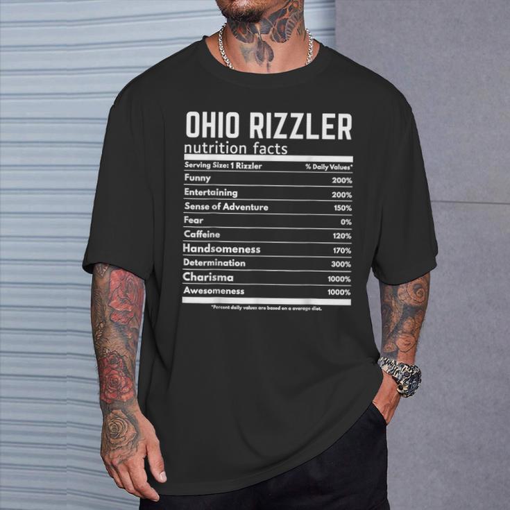 Ohio Rizzler Nutrition Facts Meme Rizz Internet Memes Gen Z T-Shirt ...