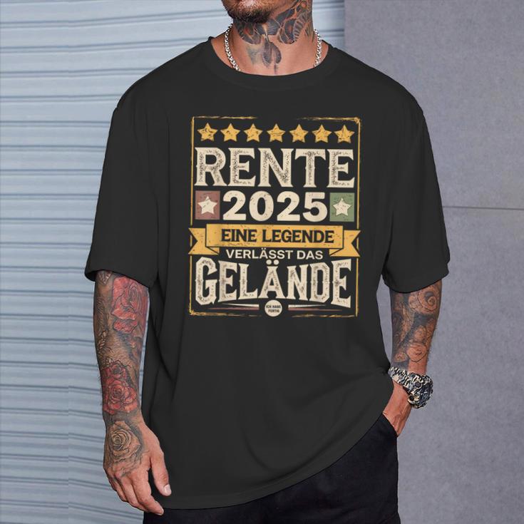 Pensioner Eine Legende Geht In Rente 2025 Ruhestand T-Shirt Geschenke für Ihn