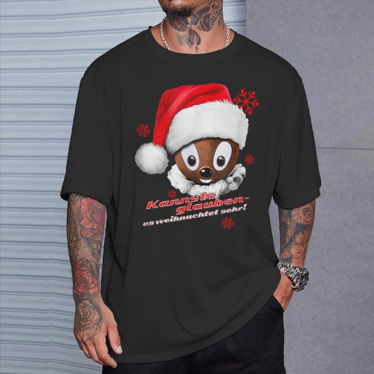 Pittiplatsch Kannste Glauben Es Weihnachtet Sehr T-Shirt Geschenke für Ihn