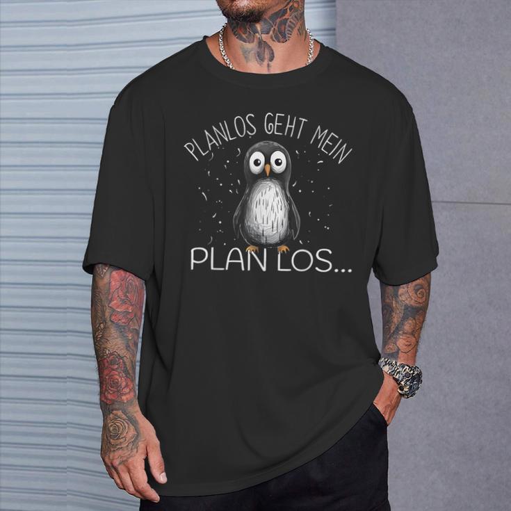 Planlos Geht Mein Plan Los Lustiger T-Shirt Geschenke für Ihn