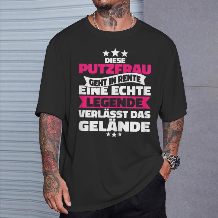 Rentnerin Putzfrau Retirement T-Shirt Geschenke für Ihn