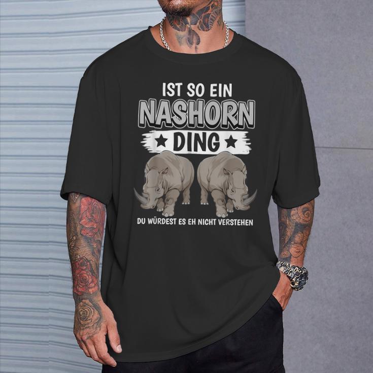 Rhinozeros Sachen Ist So Ein Rhino Ding Rhino T-Shirt Geschenke für Ihn