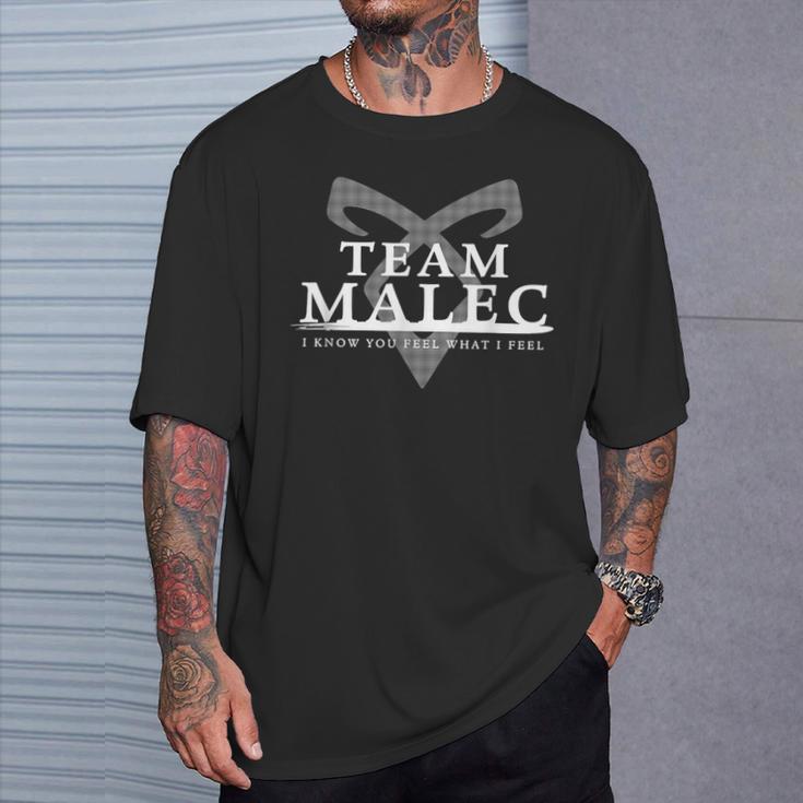 Team Malec Ich Weiß Du Fühlst Was Ich Fühlen T-Shirt Geschenke für Ihn