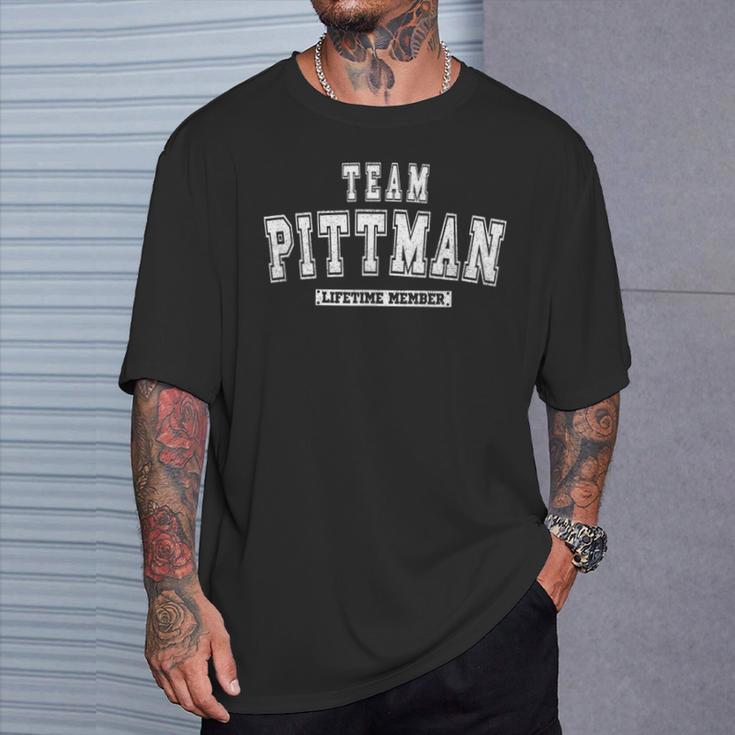 Team Pittman Lifetime Member Family Last Name T-Shirt Geschenke für Ihn