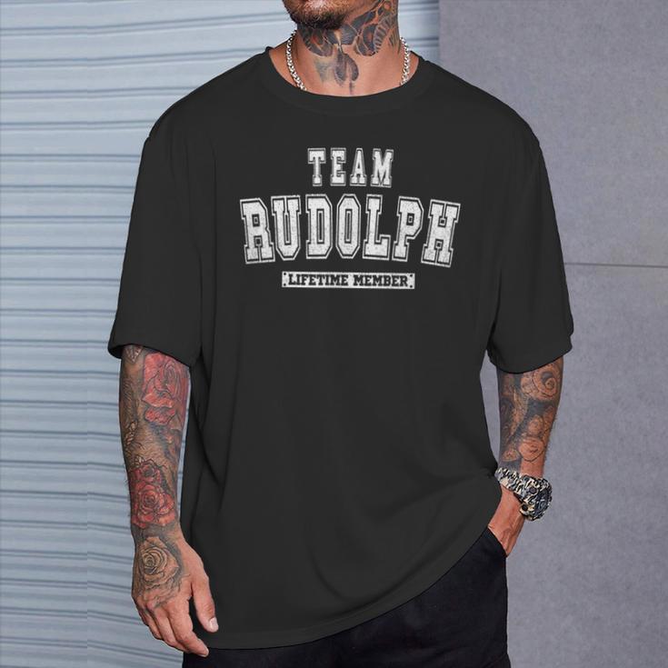 Team Rudolph Lifetime Member Family Last Name T-Shirt Geschenke für Ihn