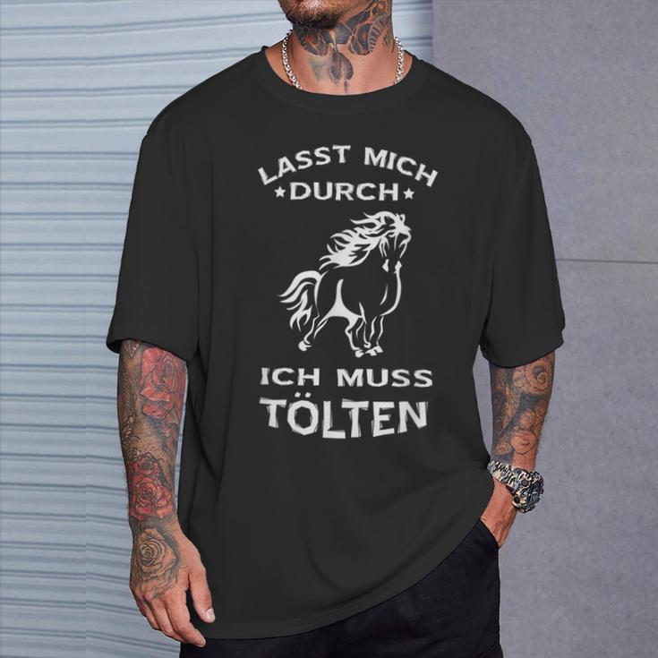 Tölten Iceland Horse Riding Slogan T-Shirt Geschenke für Ihn