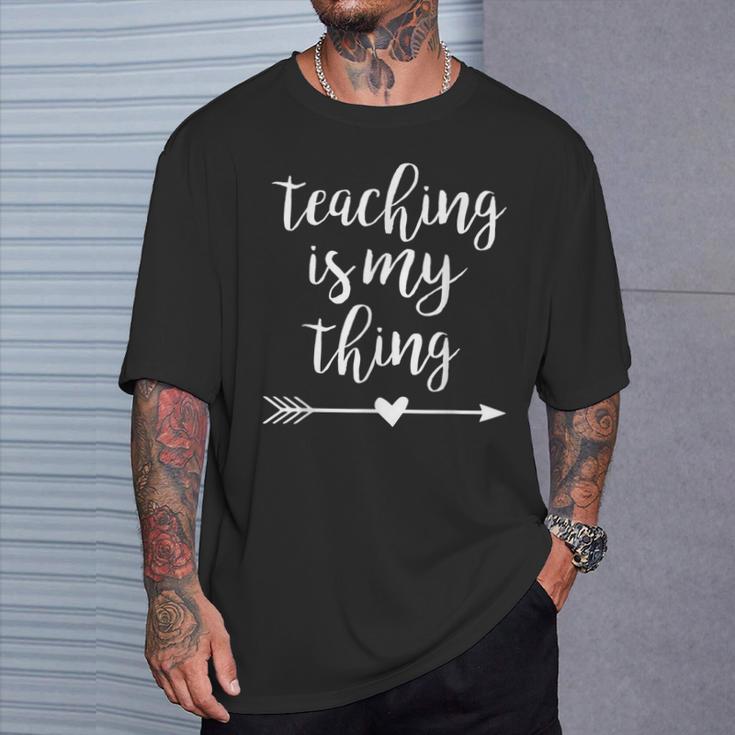 Unterrichten Ist Mein Ding Lehrer T-Shirt Geschenke für Ihn