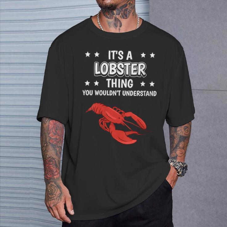 Women's Ist So Ein Hummer Ding Slogan Lobster With-Neck T-Shirt Geschenke für Ihn