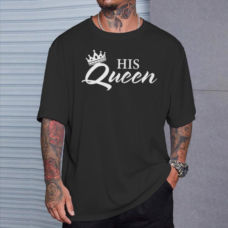 Women's Her King His Queen Couple T-Shirt Geschenke für Ihn