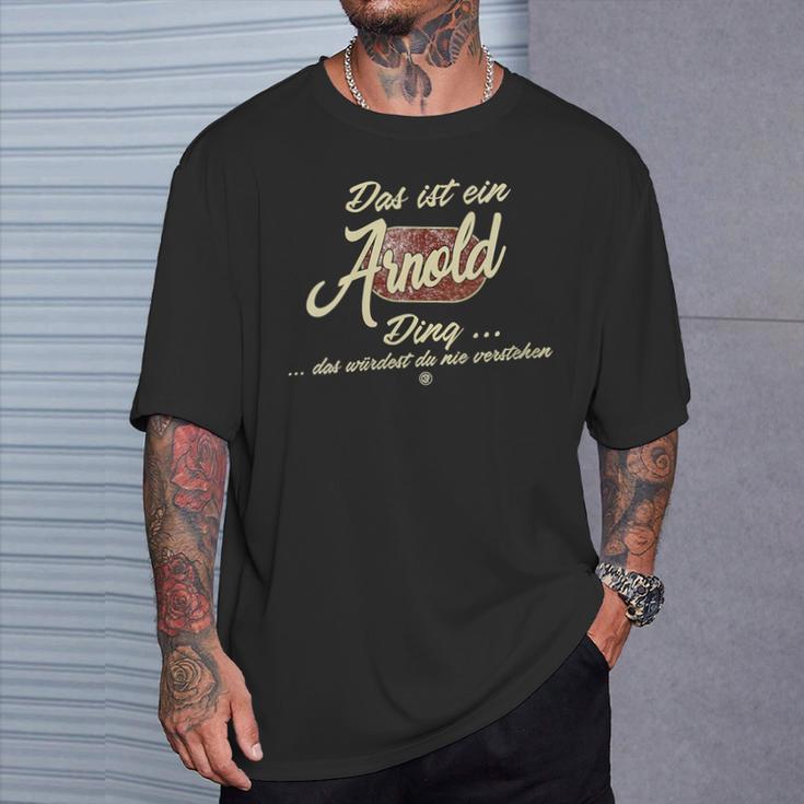 Women's With-Neck Das Ist Ein Arnold Ding T-Shirt Geschenke für Ihn