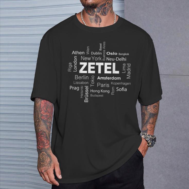 Zetel Zetel Meine Hauptstadt T-Shirt Geschenke für Ihn