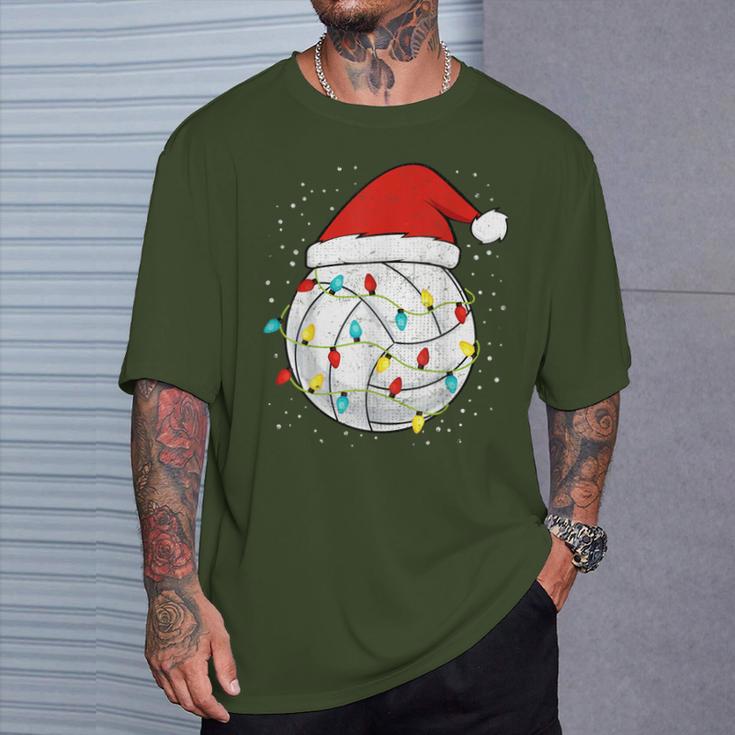 Christmasolleyball Christmas Hat T-Shirt Geschenke für Ihn