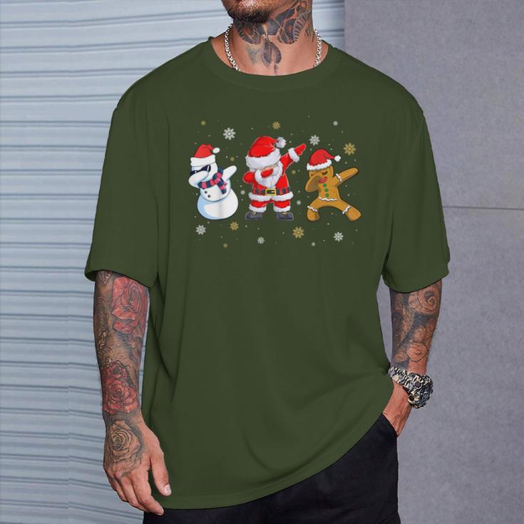 Dabbing Santa Claus For Children T-Shirt Geschenke für Ihn