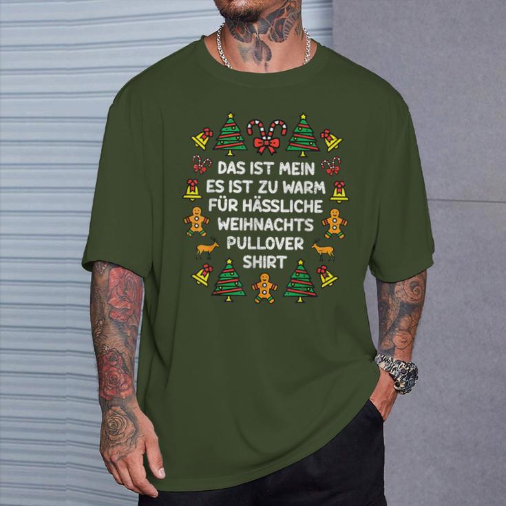 Das Ist Mein Es Ist Zu Warm Für Ugly Christmas T-Shirt Geschenke für Ihn