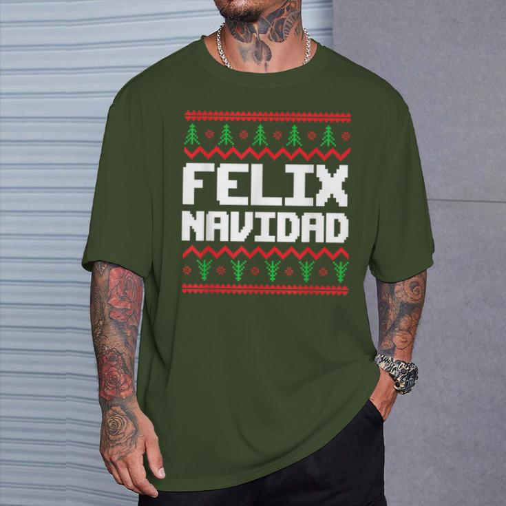 Felix Navidad Felix Name Day Xmas T-Shirt Geschenke für Ihn