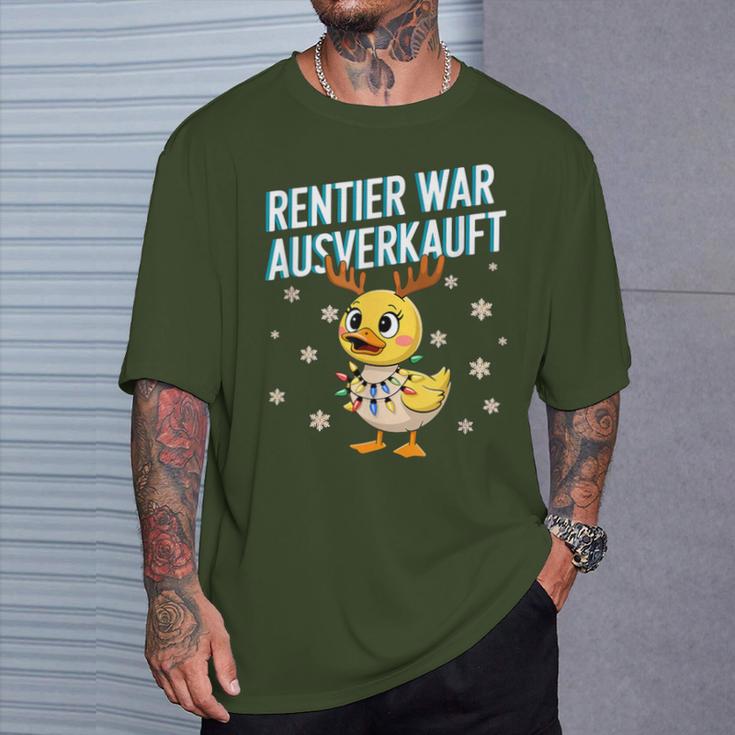 Saying Duck Christmas Reindeer War Ausverkauft T-Shirt Geschenke für Ihn