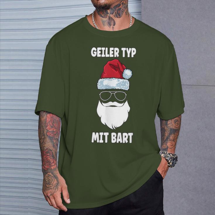 Geiler-Typmitbart Christmas Beard T-Shirt Geschenke für Ihn