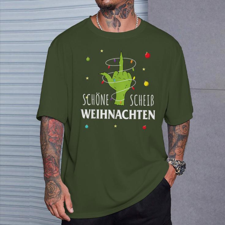 Grumpy Schöne Scheiß Weihnachten Xmas Hate Bad Mood Christmas T-Shirt Geschenke für Ihn